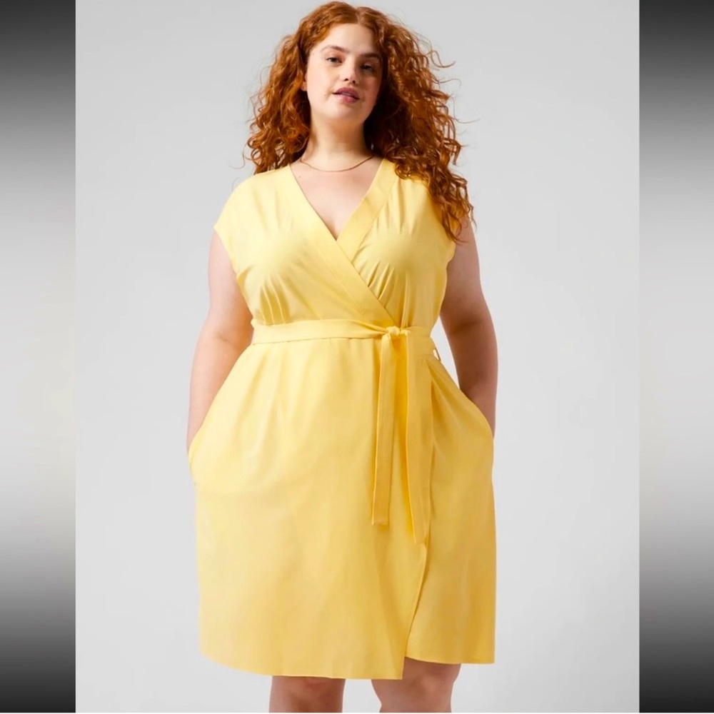 Yellow Wrap Dress